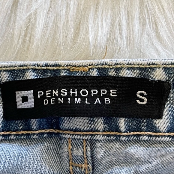 PENSHOPPE Denimlab Distressed light wash denim Jean Shorts S - Picture 5 of 6